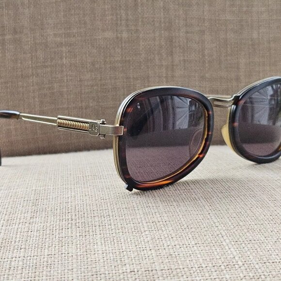 Vintage Jean Paul Gaultier JPG Sunglasses Brown/Gold Tone Frame Made in Japan - Picture 3 of 15